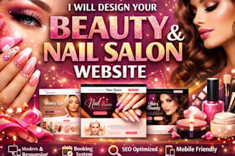 design a high converting website for beauty salon, lash and nail techs
