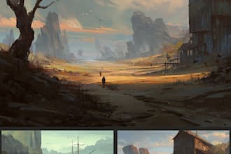 create environment concept art and illustration