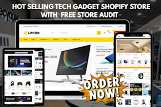 build shopify electronics tech gadget mobile phone store high converting website