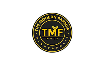 design monogram unique logo for the modern farmer