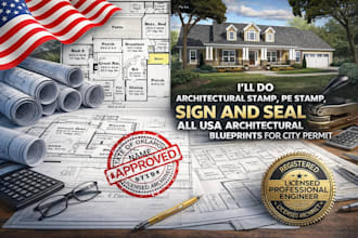 review sign and seal architectural plan architectural stamp city permit pe stamp