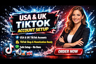 create USA tiktok account, USA tiktok account, USA tiktok shop, tiktok USA
