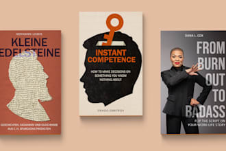 design a modern professional book cover for your non fiction book