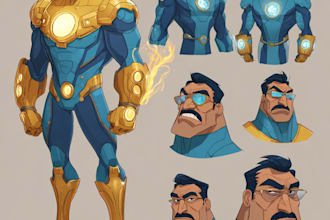 make super hero character design for you