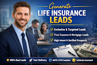 generate life insurance leads, insurance leads, life insurance leads