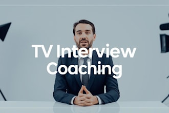create a professional modern for a TV interview coaching service