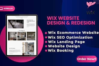 wix website redesign, wix website, wix website design or redesign