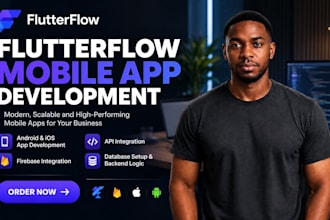 build custom flutterflow app, flutter flow and be flutterflow app developer