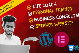 design premium consultancy, life coaching, trainer website