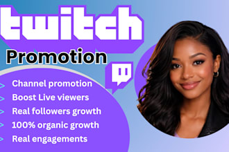boost twitch live viewers organically with twitch channel promotion