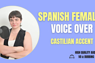record a professional spanish voice over