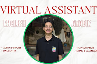be a bilingual virtual assistant in english and arabic