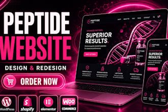 build peptide website peptide store research peptide woocommerce peptide website
