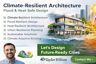 prepare climate resilient architecture for flood, heat and urban risk designs