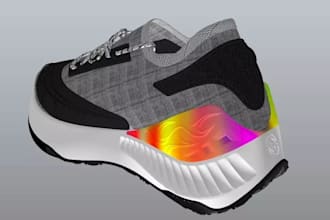 do photorealistic shoe renders, 3d shoe modelling and shoe printing