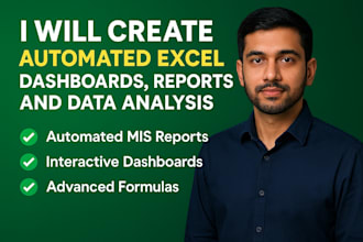 be your mis expert for excel automation, stacks and dashboards
