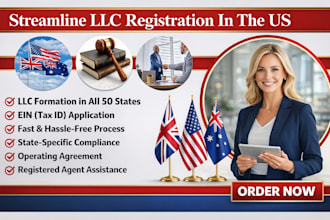 do streamline llc registration in the US and obtain a legitimate ein number