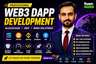 build secure web3 dapp, blockchain defi dex crypto bot
