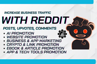 market startup company tech app ebook blog website product with reddit seo post