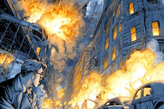 write and design comic book script, comic book illustration