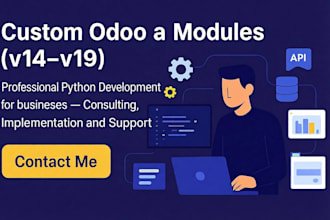 build custom odoo 14 and 19 modules that fit your business perfectly