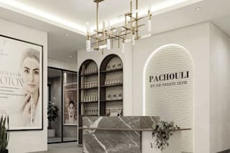 3d spa interior, 3d beauty salon, reception design, 3d restaurant, café design