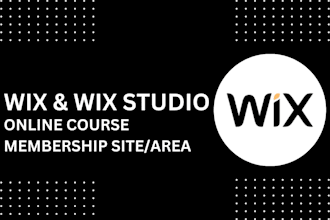 create wix online course website, membership, sales funnel