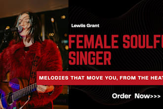 be your soulful female singer, vocalist, songwriter and record soulful songs