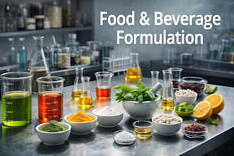 formulate food, beverages, and functional drinks professionally