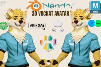 create a fully custom made vrchat avatar
