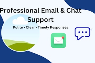 professionally reply to emails and handle chat support