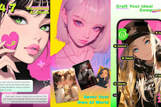 develop smart ai nsfw girlfriend chatbot website, ai boyfriend web ai saas