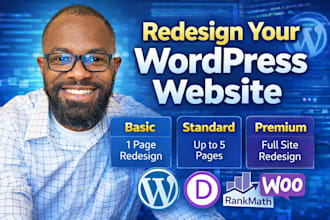redesign your wordpress business website