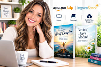 upload and publish your book on amazon KDP for ebook and paperback