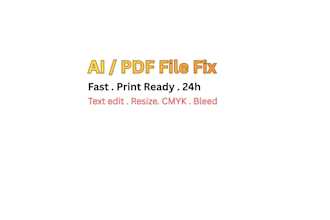 fix, edit and prepare your ai or PDF files for printing