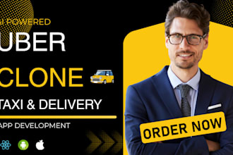 develop ai powered uber clone taxi booking and delivery app