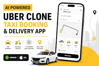 build ai powered taxi booking uber clone and delivery app