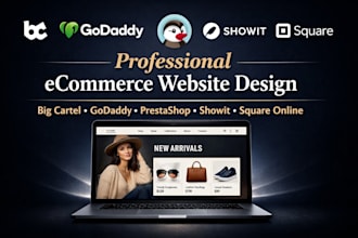 build big cartel shoplazza godaddy prestashop showit square website store design
