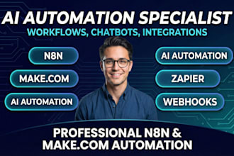 make ai automation workflow with n8n and make