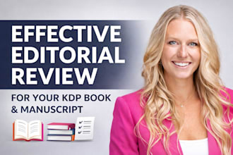 write effective editorial review for your kdp book manuscript