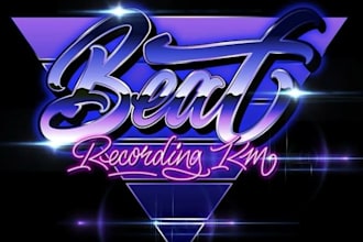 create a neon infused metal logo for synthwave bands