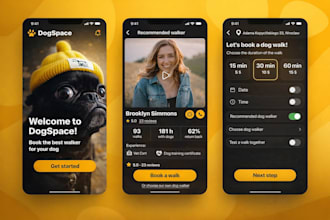 develop dog walking app, pet care app, pet sitting app, pet store and pet health