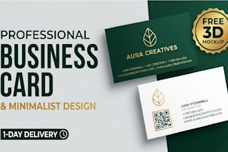 design professional minimalist and luxury business card