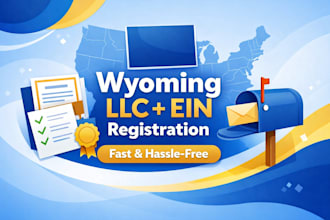 register your llc or corp in delaware, wyoming and new mexico USA