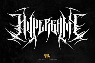 create a speed metal logo with a sense of motion