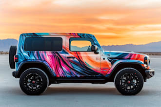 professional vehicle wrap design, car wrap