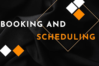 setup online booking and scheduling system on customer scheduler, acuity, trafft