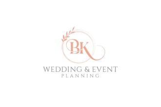 create wedding, marriage, event, initial, minimalist logo