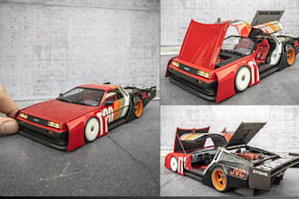 design custom 3d car, 3d toy, action figure and provide 3d printing and painting