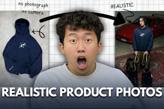 create ai generated product photography with model